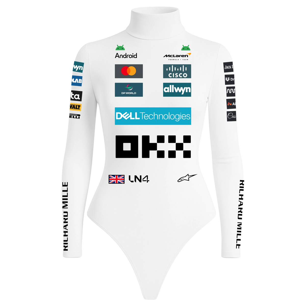 Body Lando Norris Mclaren Branco - 2025