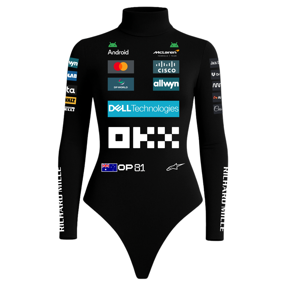 Body Oscar Piastri Mclaren Preto - 2025