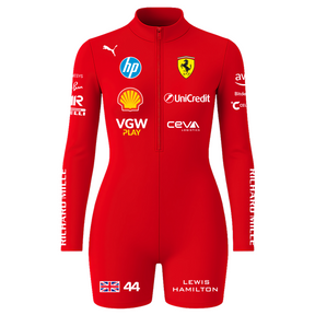 Macaquinho Lewis Hamilton Ferrari Vermelho - 2025